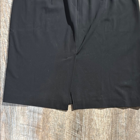 Kensie Black Pencil Skirt with Buttoned Belt - Picture 6 of 8